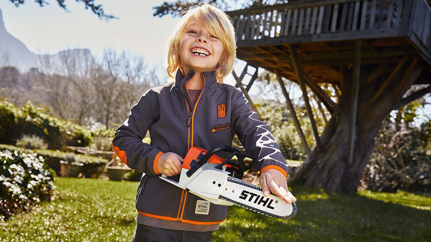Stihl Toy Chainsaw with Battery