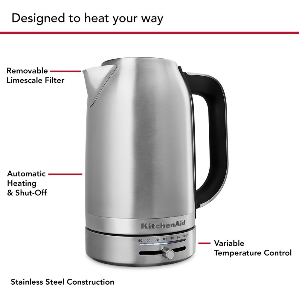 KitchenAid 1.7 Liter Electric Kettle - Brushed Stainless Steel