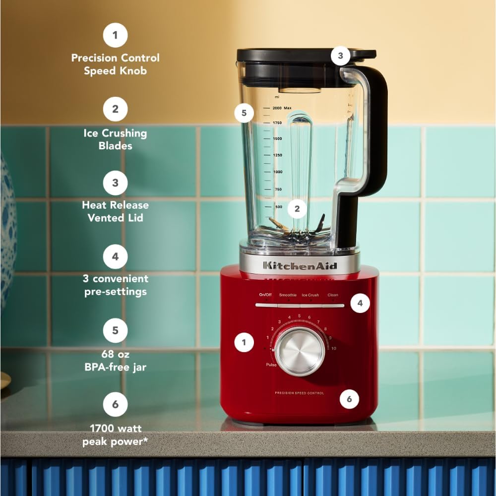 KitchenAid Pure Power Blender - Empire Red
