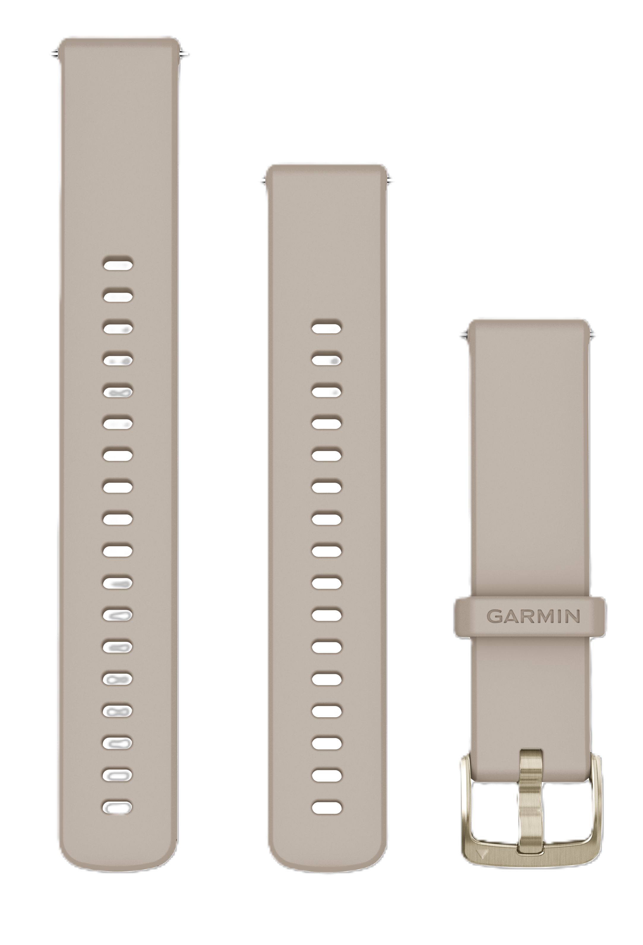 Garmin Quick Release Bands - French Gray with Soft Gold Hardware