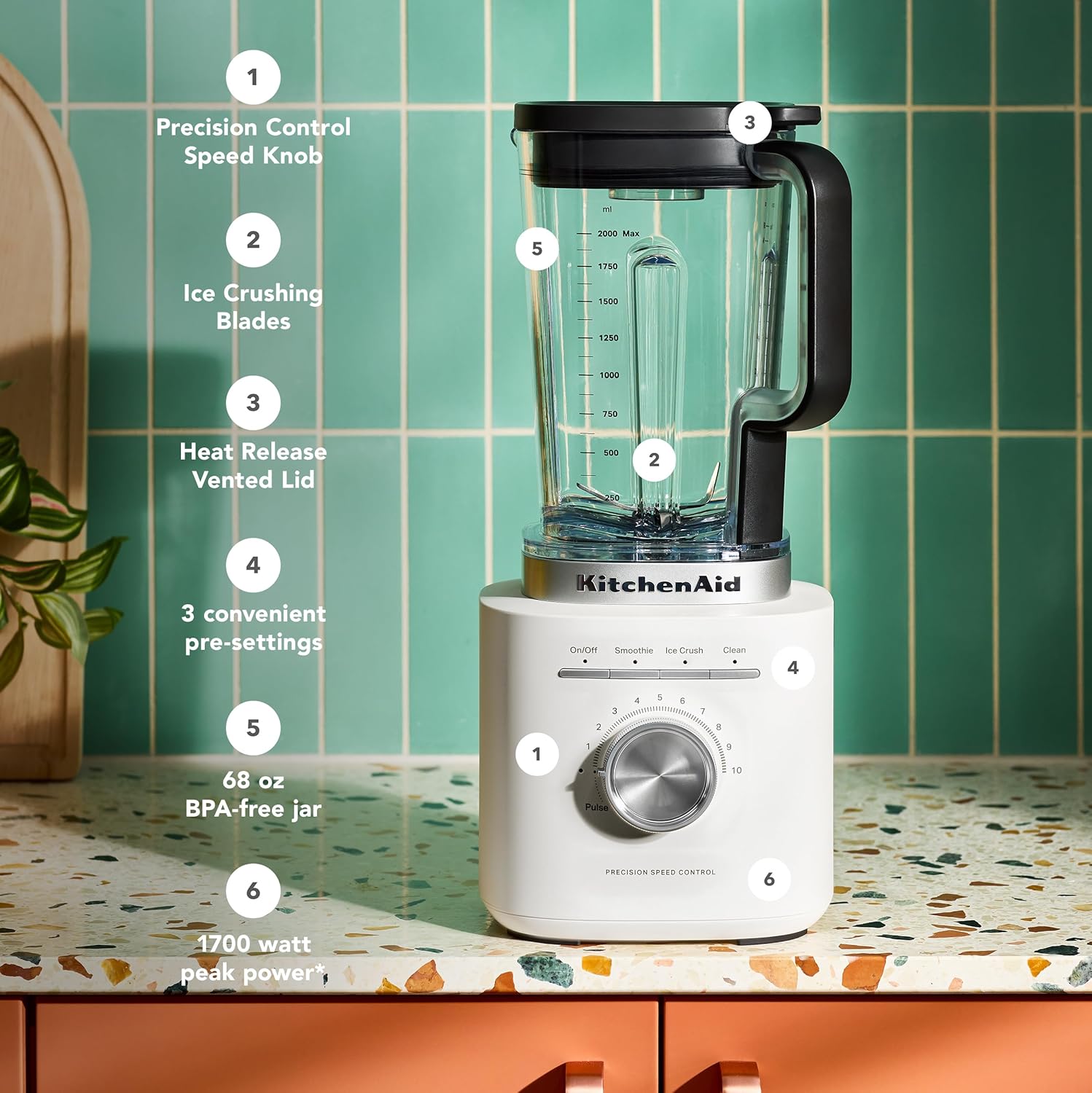 KitchenAid Pure Power Blender - Porcelain