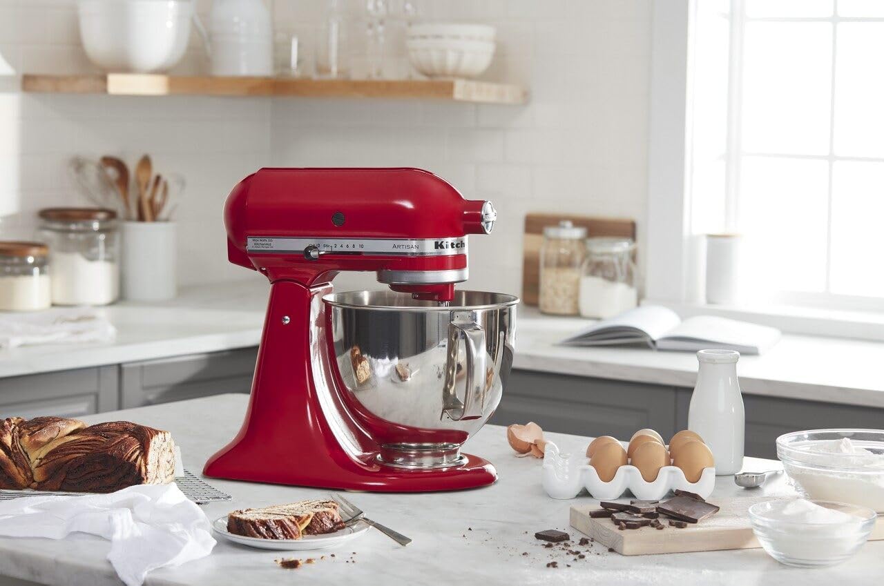 KitchenAid Artisan Series 5 Quart Tilt Head Stand Mixer - Empire Red