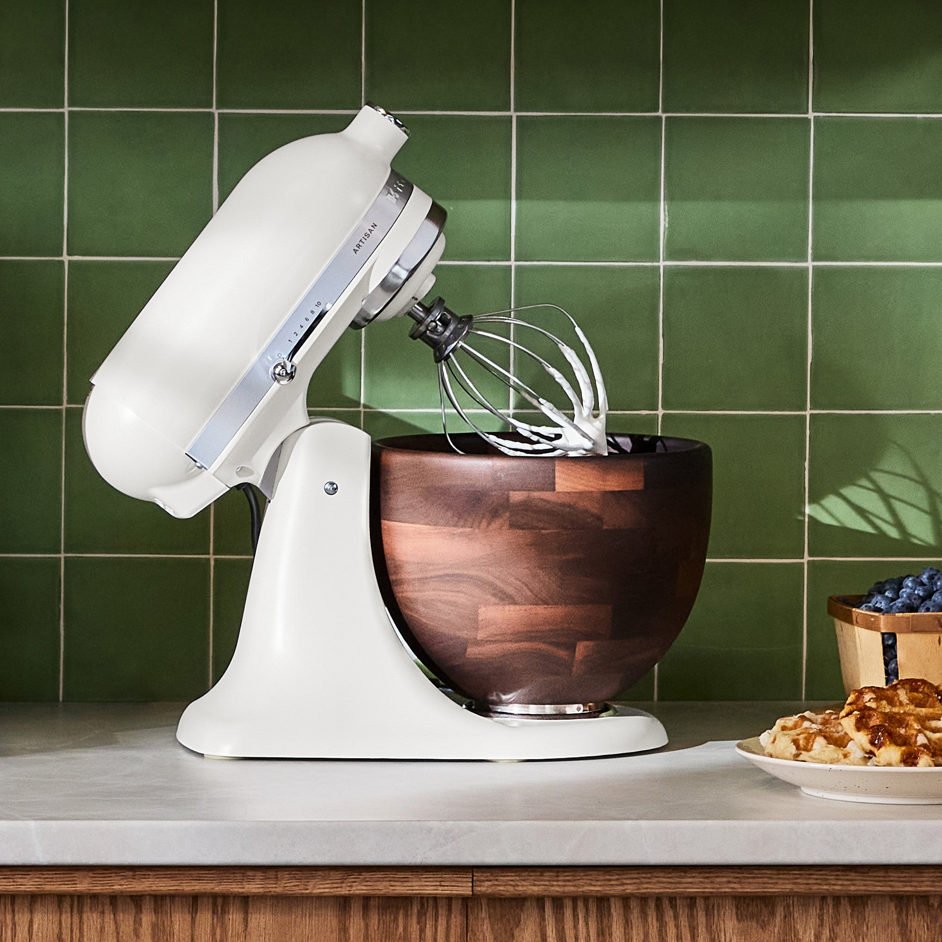 KitchenAid Artisan Series Tilt Head Stand Mixer  with True Walnut Wood Bowl