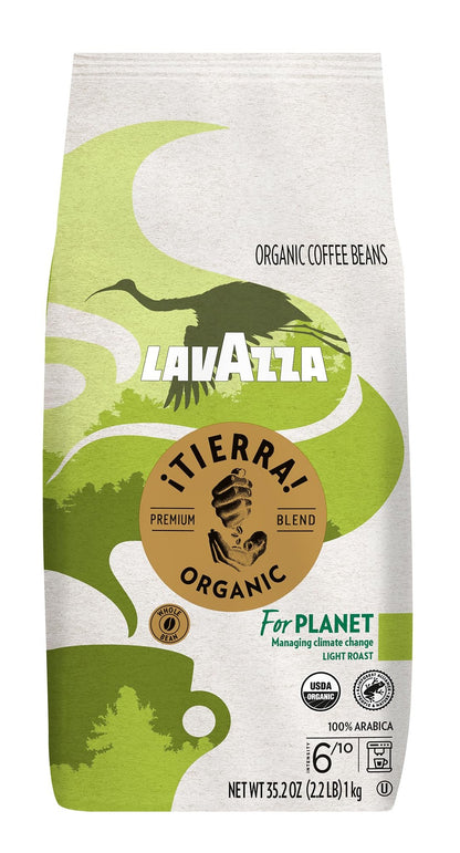 Lavazza Tierra Organic Ground Coffee 1kg Bag - Case of 6