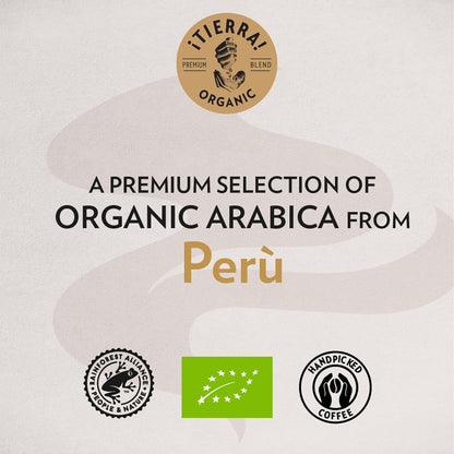 Lavazza Tierra Organic Amazonia Ground Coffee 300g Bag - Case of 6