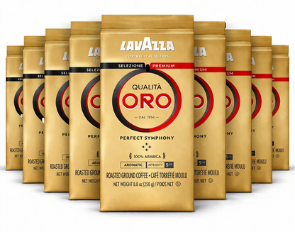 Lavazza Qualita Oro Ground Coffee 250g Bag - Case of 12