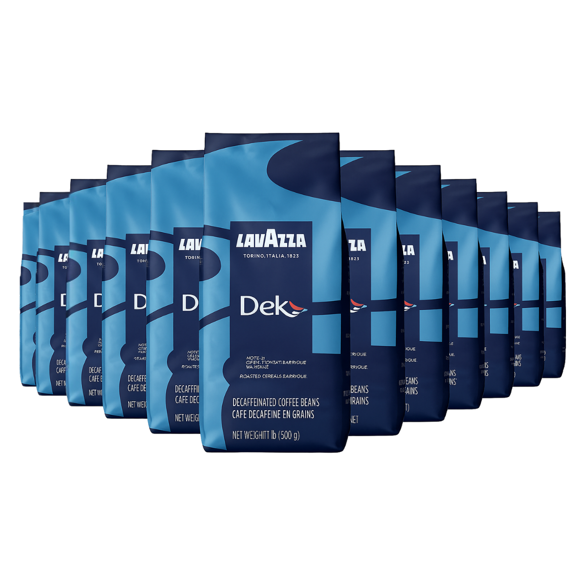 Lavazza Dek Whole Bean Coffee Blend (DECAF) 500g Bag - Case of 12