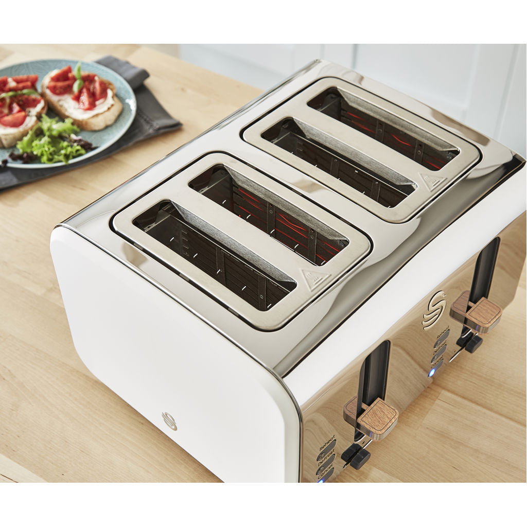 Swan Nordic 4 Slice Toaster - White