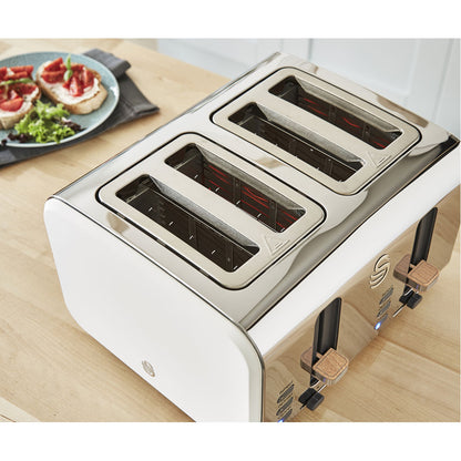 Swan Nordic 4 Slice Toaster - White