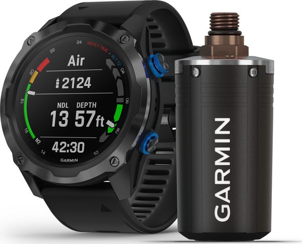 Garmin Descent Mk2i Titanium Bundle T1 Carbongray - Black Band