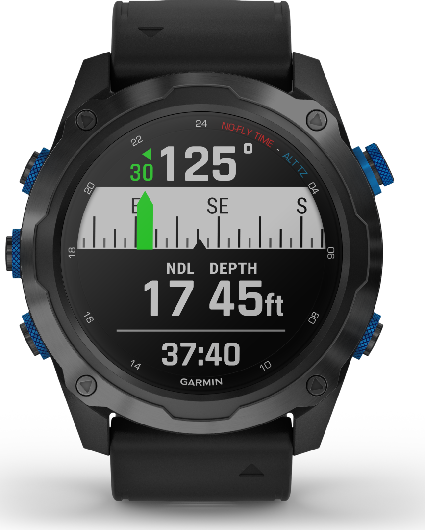 Garmin Descent Mk2i Titanium Bundle T1 Carbongray - Black Band