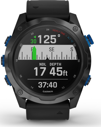Garmin Descent Mk2i Titanium Bundle T1 Carbongray - Black Band