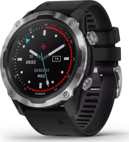 Garmin Descent Mk2 Stainless Steel - Black