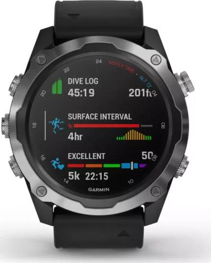 Garmin Descent Mk2 Stainless Steel - Black