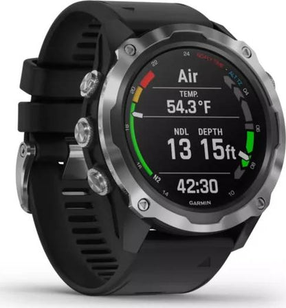 Garmin Descent Mk2 Stainless Steel - Black