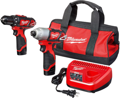 Milwaukee M12 3/8" Cordless Impact Combination Drill & Driver - Combo Kit