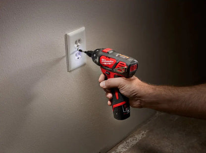 Milwaukee 12V Lithium-Ion 1/4" Hex Cordless Screwdriver Kit