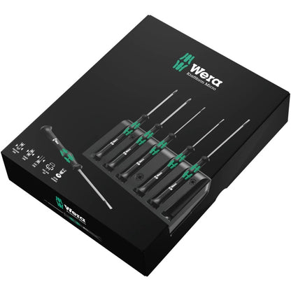 Wera - 2035/6 A Screwdriver set and rack for electronic applications, 6 pieces