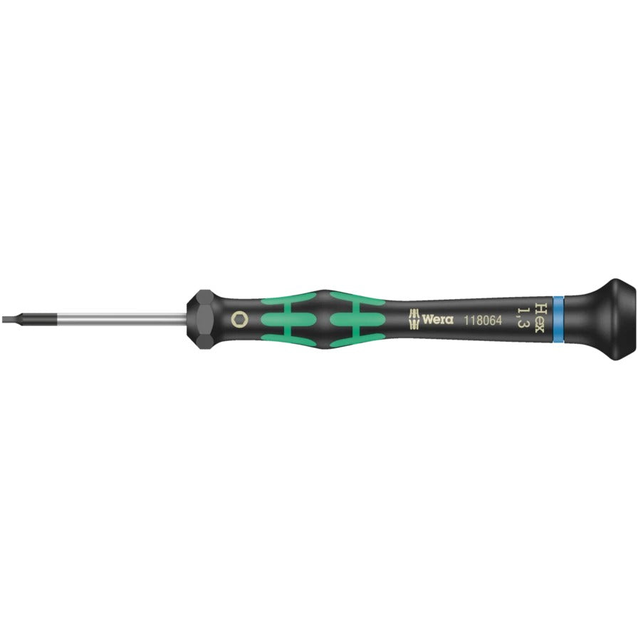 Wera - 2054 Screwdriver for hexagon socket screws for electronic applications, 1/16" x 60 mm