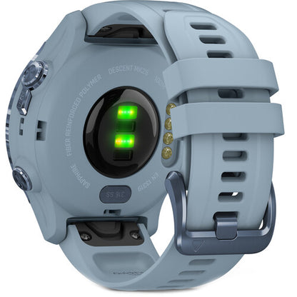 Garmin Descent Mk2S Mineral Blue with Sea Foam Silicone Band