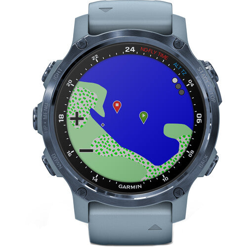 Garmin Descent Mk2S Mineral Blue with Sea Foam Silicone Band