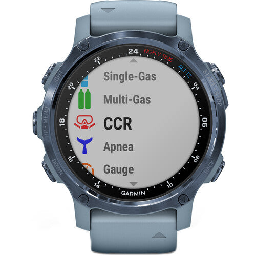Garmin Descent Mk2S Mineral Blue with Sea Foam Silicone Band