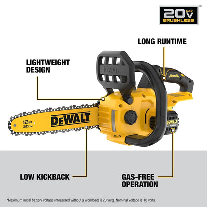 Tronçonneuse sans fil Dewalt 20V Max 12" - Outil seul