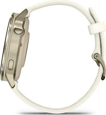 Garmin Venu 4 – 41 mm Lunar Gold with Bone Silicone Band