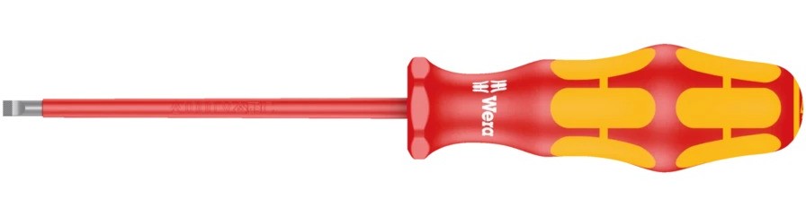 Wera - 160 iS VDE Insulated screwdriver with reduced blade diameter for slotted screws, 0.6 x 3.5 x 100 mm