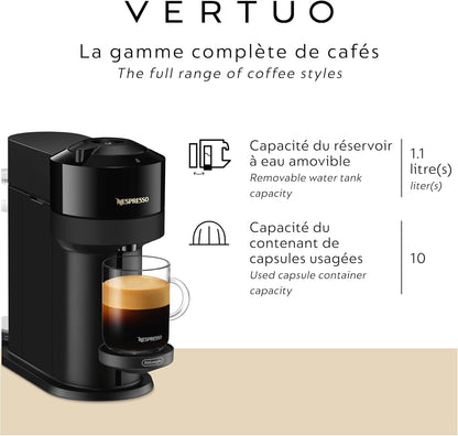 Nespresso Vertuo Next Coffee and Espresso Machine - Classic Black