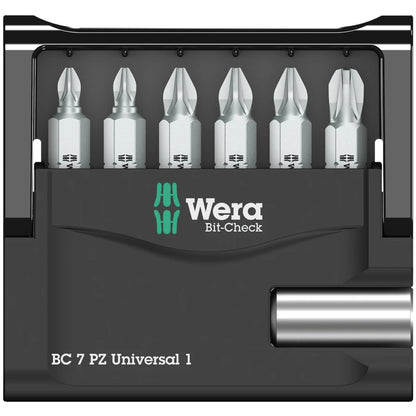 Wera - Bit-Check 7 PZ Universal 1, 7 pieces