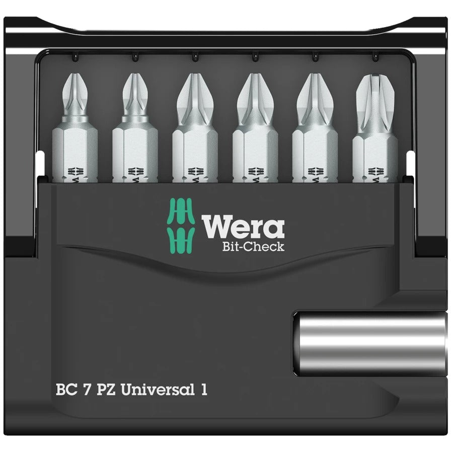 Wera - Bit-Check 7 PZ Universal 1, 7 pieces