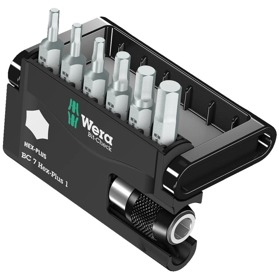 Wera - Bit-Check 7 Hex-Plus 1, 7 pieces
