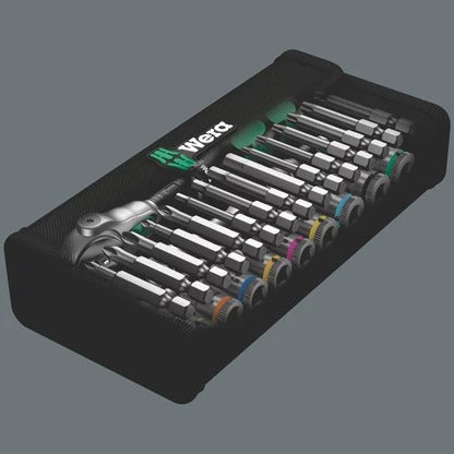 Wera Zyklop Speed Ratchet Set 8100 SA 6 Transmission 1/4" Metric Set de 28 pièces