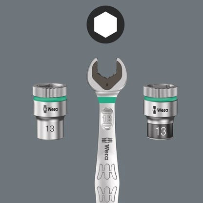 Wera Zyklop Speed Ratchet Set 8100 SA 6 Transmission 1/4" Metric Set de 28 pièces