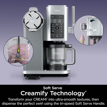Ninja Swirl CREAMi Soft Serve & Ice Cream Machine