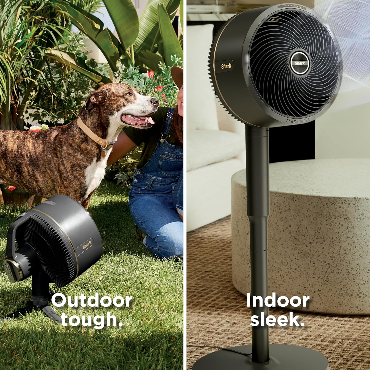 Shark FlexBreeze Fan with InstaCool Mist Attachment - Black
