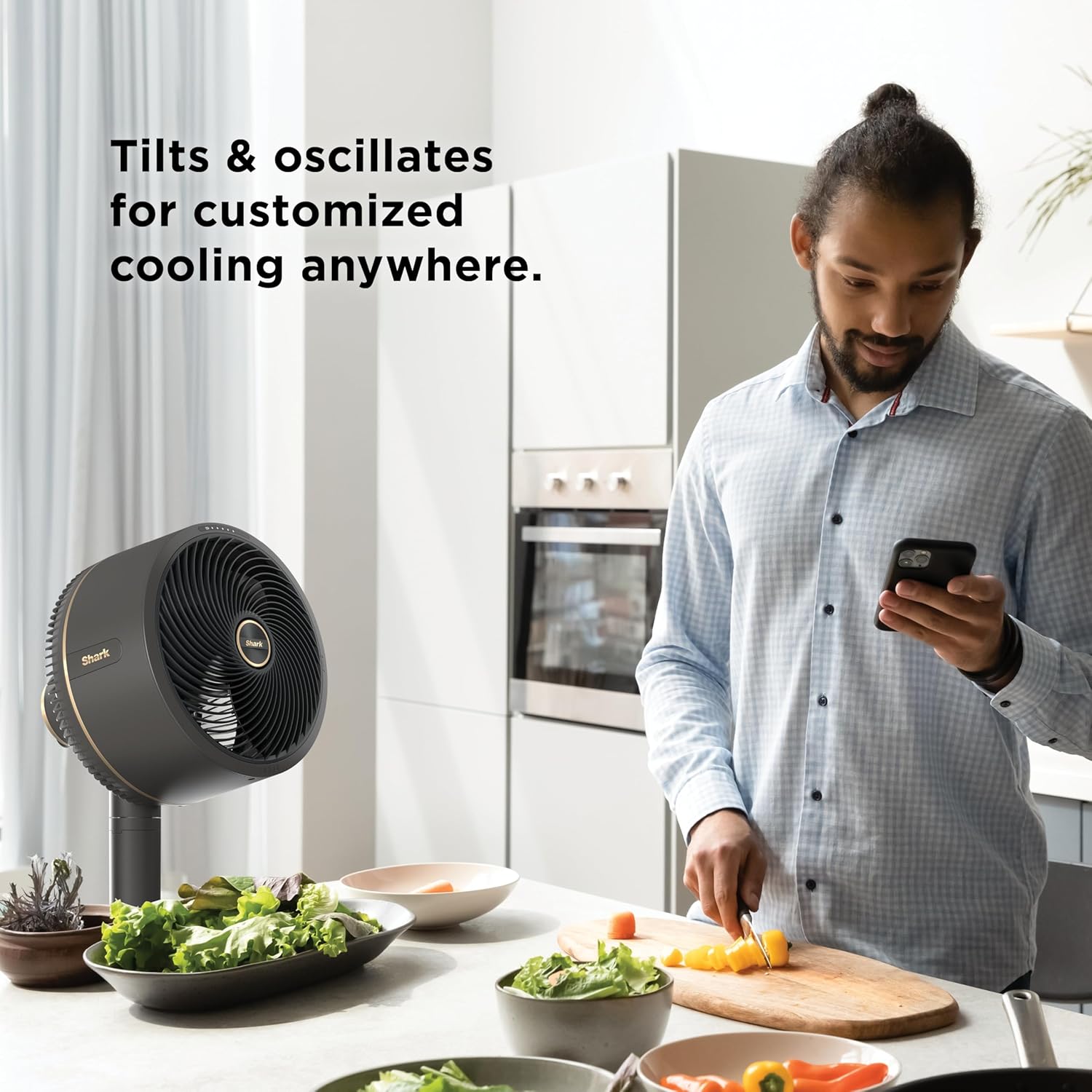 Shark FlexBreeze Fan with InstaCool Mist Attachment - Black