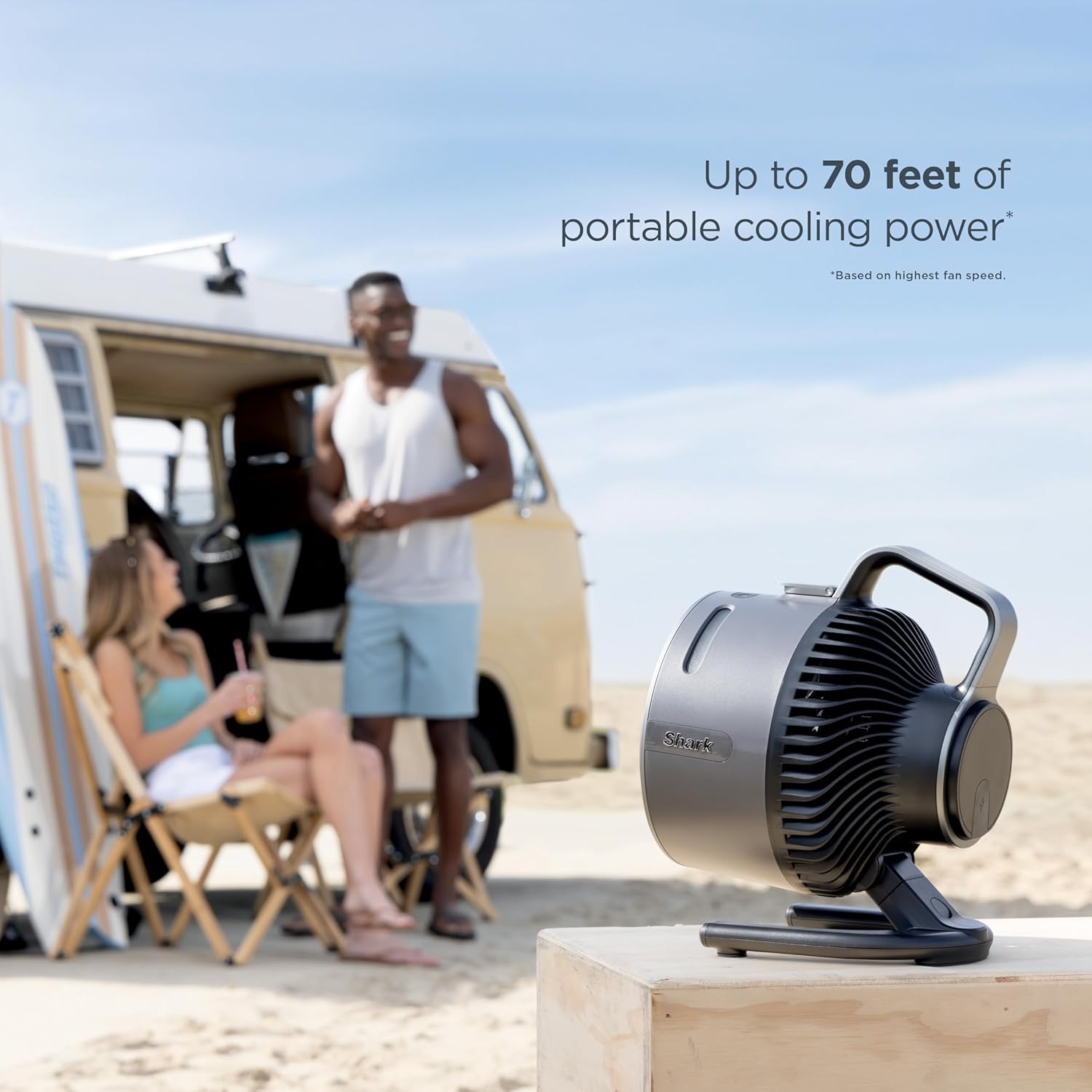 Shark FlexBreeze Misting Portable  Fan - Grey