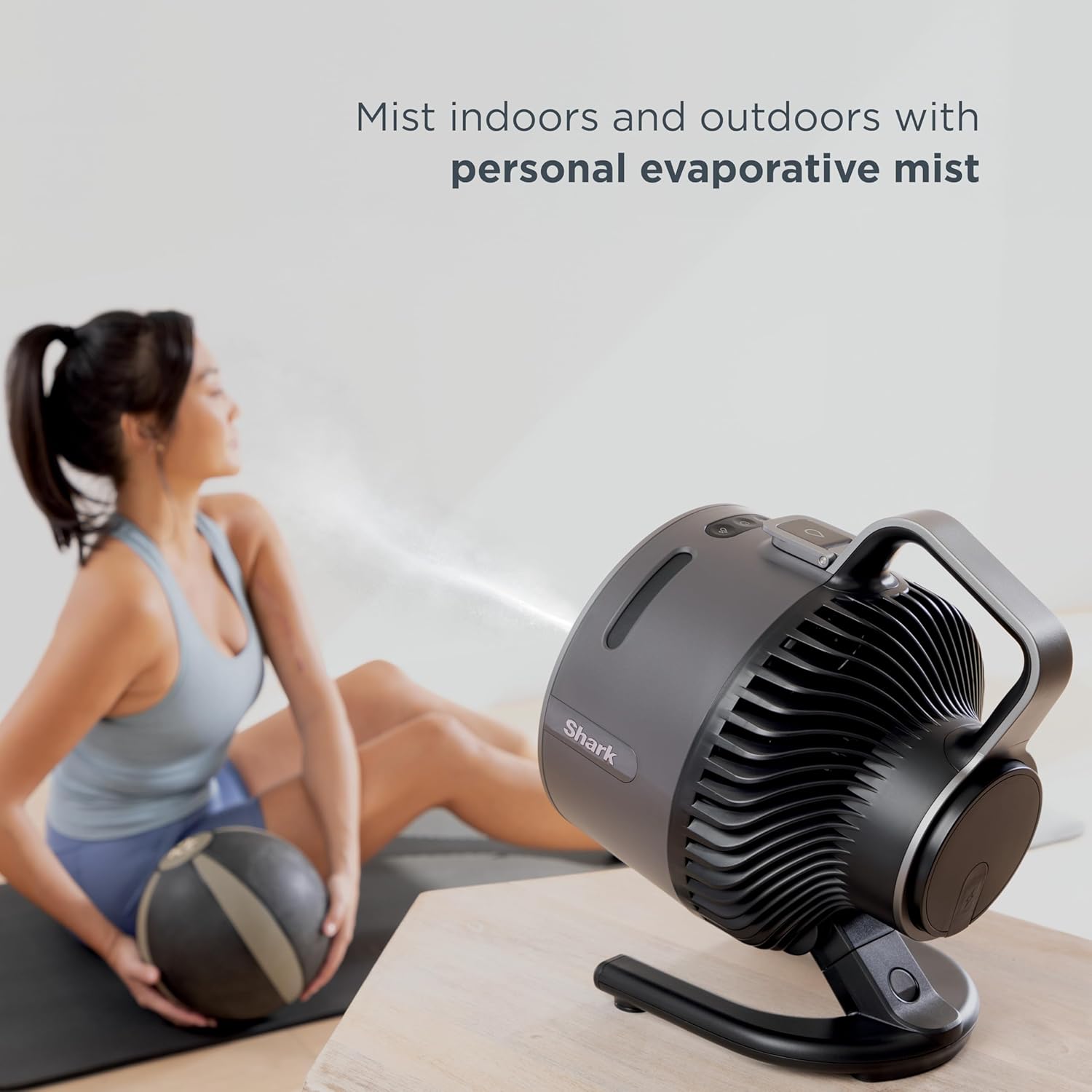 Shark FlexBreeze Misting Portable  Fan - Grey