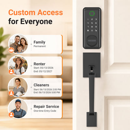 Black & Decker Smart Lock with Entrance Handle & Gateway - Black