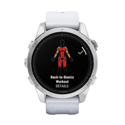 Garmin Epix Pro Gen 2 Standard Edition 42mm - Silver with Whitestone Band