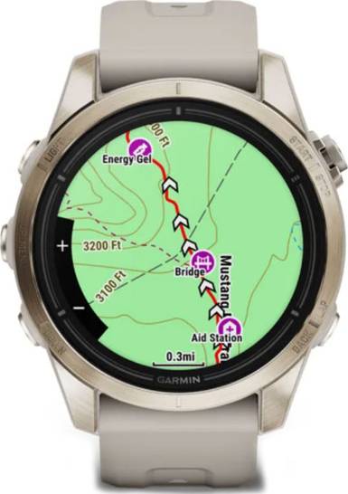 Garmin Epix Pro Gen 2  Sapphire Edition 42 mm - Soft Gold with Light Sand Band
