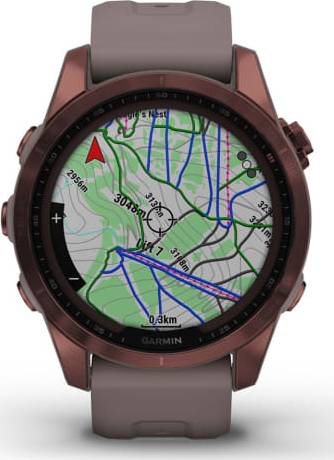 Garmin Fēnix 7S Sapphire Solar Smartwatch 42 mm Fiber - Dark Bronze Titanium