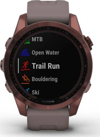 Garmin Fēnix 7S Sapphire Solar Smartwatch 42 mm Fiber - Dark Bronze Titanium
