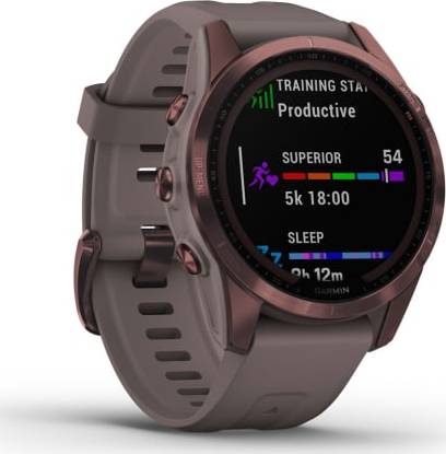 Garmin Fēnix 7S Sapphire Solar Smartwatch 42 mm Fiber - Dark Bronze Titanium