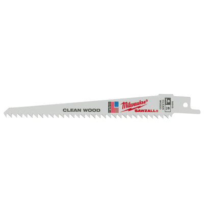 Lame SAWZALL 6" 6 TPI Fleam Ground - paquet de 10