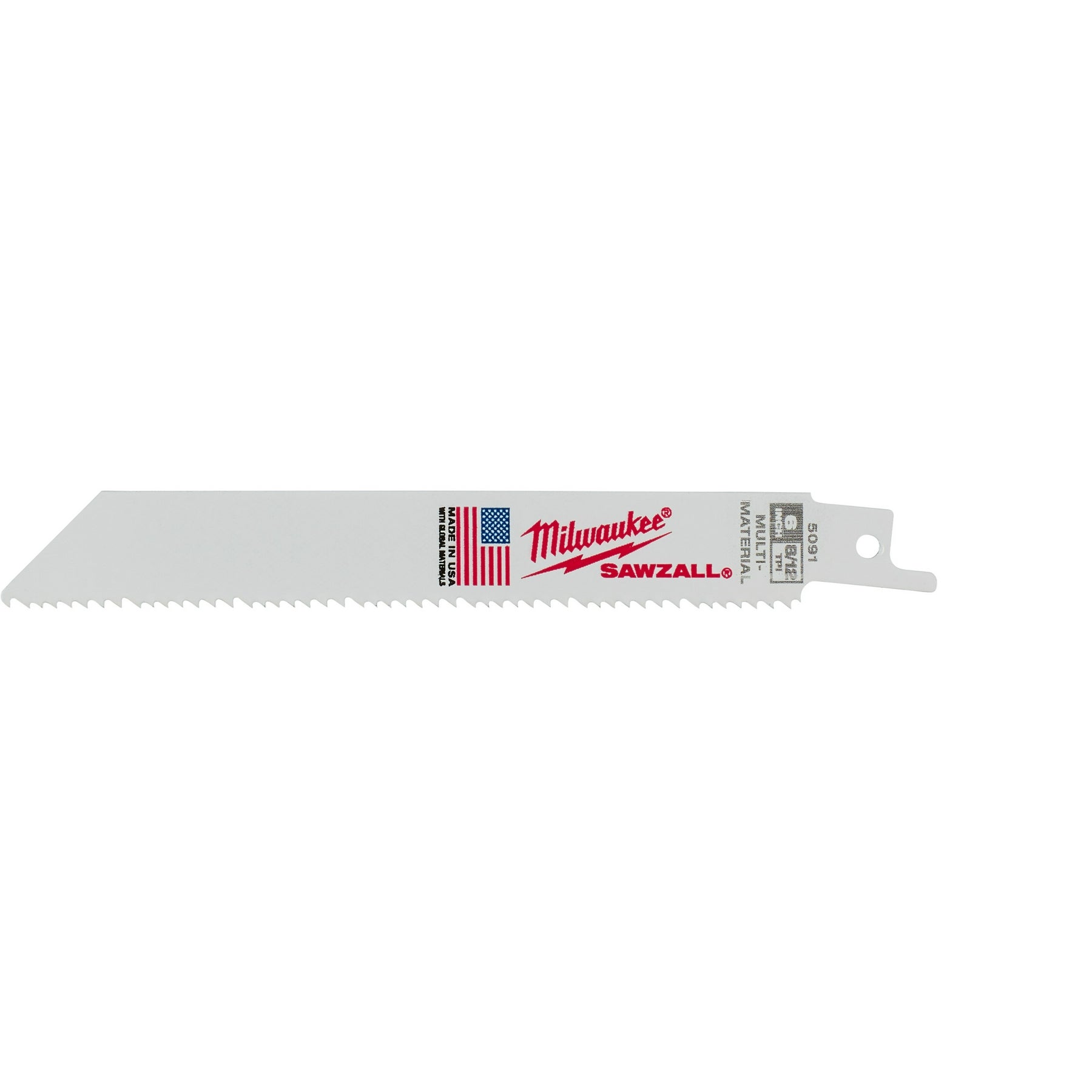 Lame SAWZALL 6" 8/12 TPI pour multi-matériaux - paquet de 10
