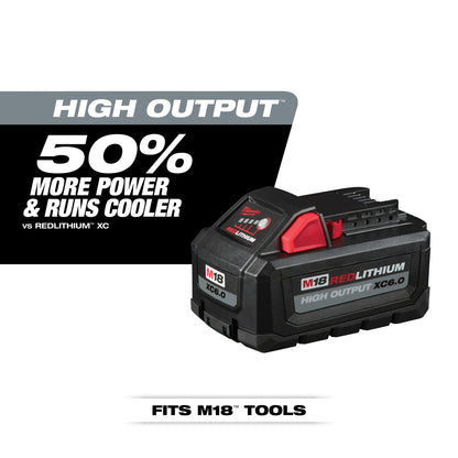 Milwaukee M18 Redlithium High Output XC  Battery 6.0 Ah