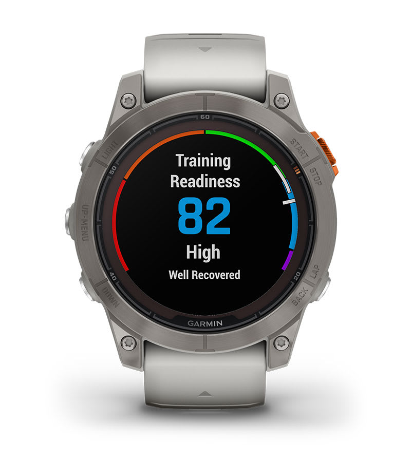 Garmin Fēnix 7 Pro Sapphire Solar Multisport GPS Smartwatch - Fog Gray/Ember Orange